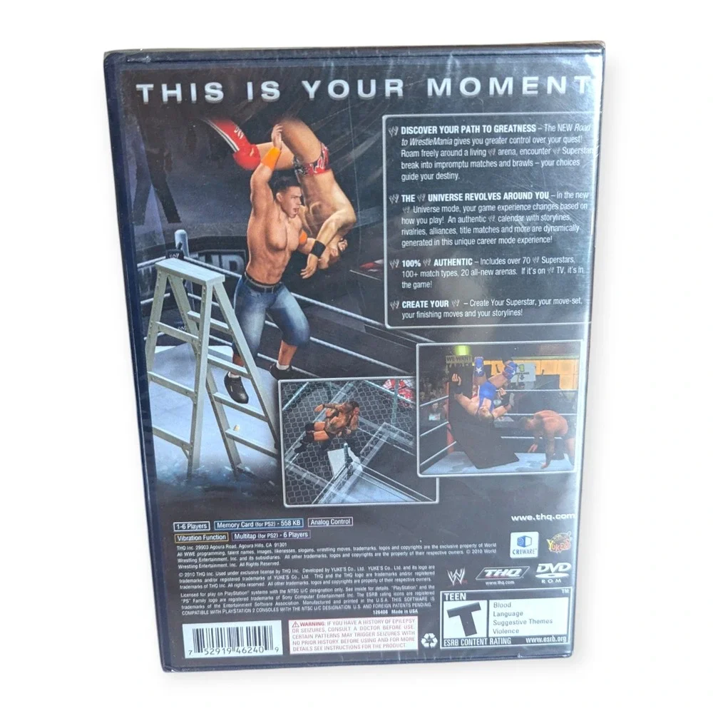 WWE Smackdown vs Raw 2011 Sony PlayStation 2 PS2 THQ Wrestling Game New Sealed